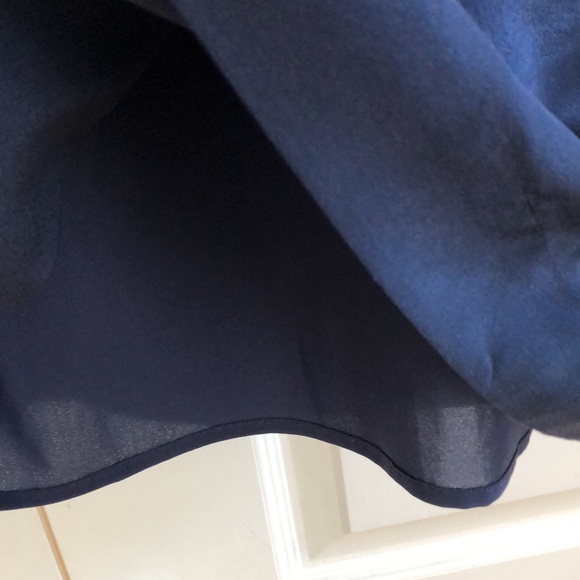 Tory Burch Marlow 100% Silk Sheath Dress Size 10 Geometric Cube Print Navy/Pink - Picture 7 of 8